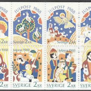 Sverige – F H 390 RT Julpost 1988, kpl **