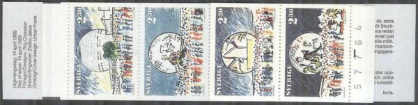 Sverige - F H 393 cyls 1 +kn Globen, kpl ** DUBBEL