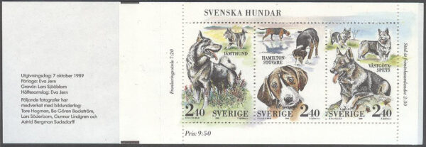 Sverige - F H 399 Svenska Hundar, kpl **