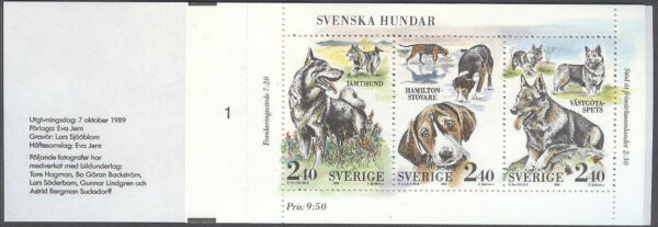 Sverige - F H 399 cyls 1 Svenska Hundar, kpl **