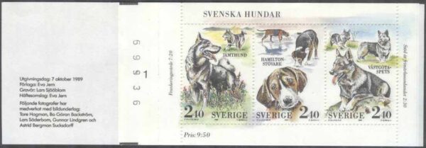 Sverige - F H 399 cyls 1 + kn Svenska Hundar, kpl ** DUBBEL