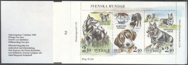 Sverige - F H 399 cyls 2 Svenska Hundar, kpl **