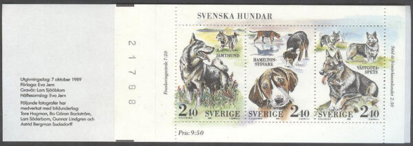 Sverige - F H 399 kn Svenska Hundar, kpl **