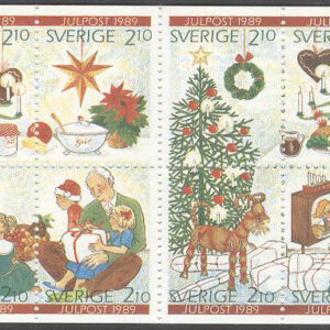 Sverige – F H 401 A2 Julpost 1990, kpl **
