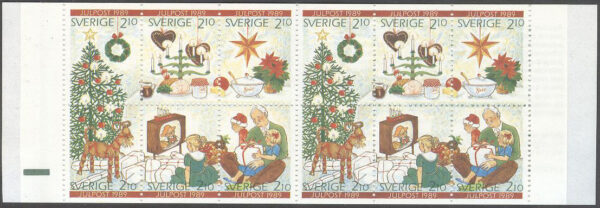 Sverige - F H 401 A2 Julpost 1990, kpl **