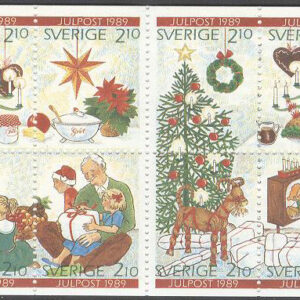 Sverige – F H 401 A2 RT Julpost 1990, kpl **