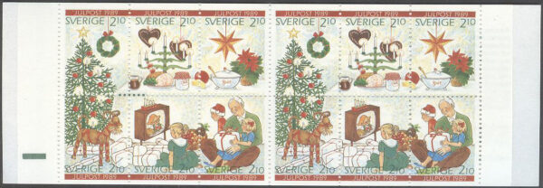 Sverige - F H 401 A2 RT Julpost 1990, kpl **