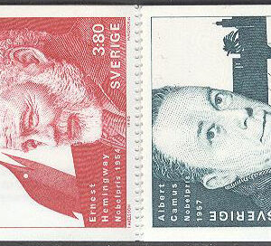Sverige – F H 410 cyls 2 fot Nobelpristagare – Litteratur, kpl **