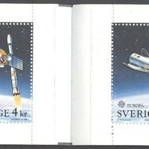Sverige – F H 414 Europa CEPT 1991 Europa i Rymden, kpl **