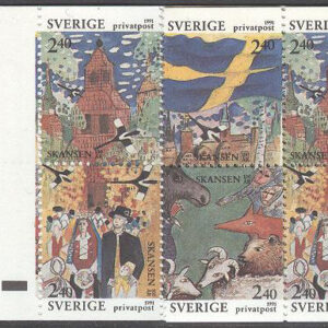 Sverige – F H 415 B RT Rabattfrimärken 1991, kpl **