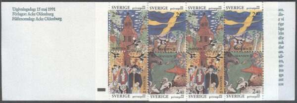 Sverige - F H 415 B RT Rabattfrimärken 1991, kpl **