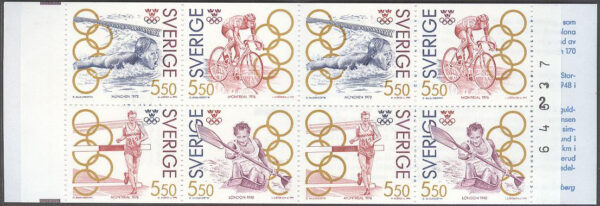 Sverige - F H 427 cyls 2 + kn Olympiskt Guld III, kpl ** DUBBEL