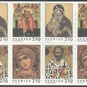 Sverige – F H 432 cyls 2 Julpost 1992 – Ikoner, kpl **