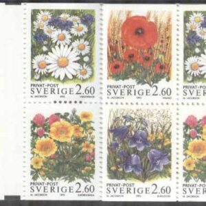 Sverige – F H 436 RT Rabattfrimärken XV – Sommarblommor, kpl **
