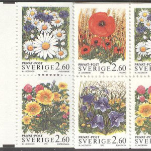 Sverige – F H 436 cyls 1 Rabattfrimärken XV – Sommarblommor, kpl **