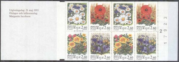 Sverige - F H 436 cyls 2 + kn Rabattfrimärken XV - Sommar, kpl ** DUBBEL