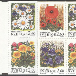 Sverige – F H 436 kn Rabattfrimärken XV – Sommarblommor, kpl **