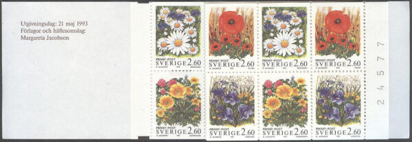 Sverige - F H 436 kn Rabattfrimärken XV - Sommarblommor, kpl **