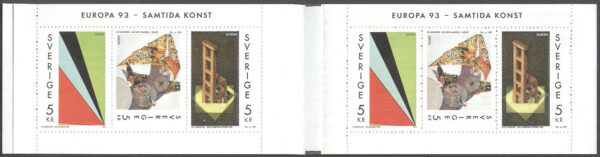 Sverige - F H 437 Europa CEPT 1993 - Samtida Konst, kpl **