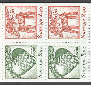 Sverige – F H 442 T1 Julpost 1993, kpl **