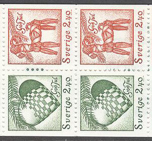 Sverige – F H 442 T1 cyls 1 Julpost 1993, kpl **