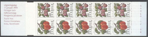 Sverige - F H 443 Plommon, kpl **