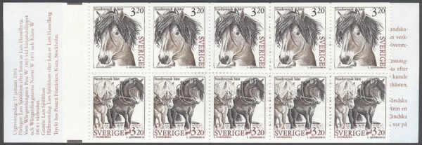 Sverige - F H 444 Lantdjur - Hästar, kpl **
