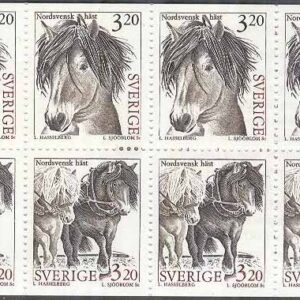 Sverige – F H 444 cyls  2 + kn Lantdjur – Hästar, kpl ** DUBBEL