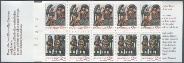 Sverige - F H 453 A kn Julpost 1994 - Altarskåp, kpl **