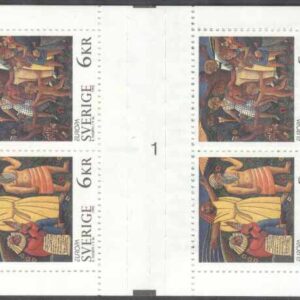 Sverige – F H 457 cyls 1 + kn +4 Europa 1995 Fred & Frihet, kpl ** DUBBEL