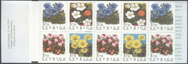 Sverige - F H 458 A RT Fjällblommor, kpl **