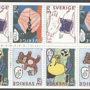 Sverige – F H 461 cyls 2 Hälsningsfrimärken IV, kpl **