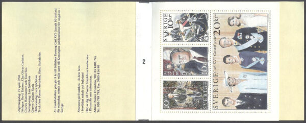 Sverige - F H 469 cyls 2 Carl XVI Gustaf 50 år, kpl **