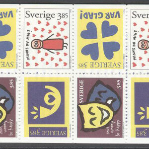 Sverige – F H 472 Hälsningsfrimärken V, kpl **