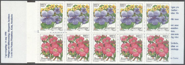 Sverige - F H 495 BII Våtmarksblommor, kpl **