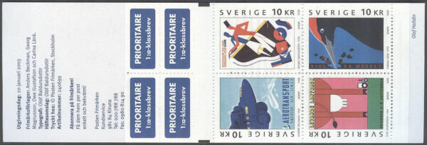 Sverige - F H 546 Europa 2003 - Affischkonst, kpl **