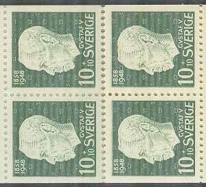 Sverige – F H  86 cyls 2 höger Gustav V 90 år, kpl **