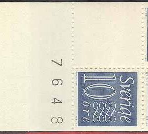 Sverige – F HA  10 OH kn 4+ blockstil Gustaf VI Adolf typ III, Ny Siffertyp , kpl **