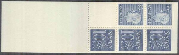 Sverige - F HA  10 OH variant 1 Gustaf VI Adolf typ III, Ny Siffertyp , kpl **