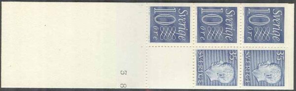 Sverige - F HA  10 OV kn 2+ Gustaf VI Adolf typ III, Ny Siffertyp , kpl **