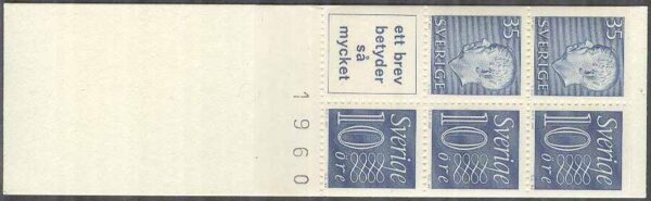 Sverige - F HA  11 A OH kn 4 + variant 3 Gustaf VI Adolf typ III, Ny Siffertyp , kpl **