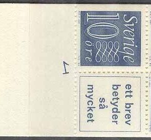 Sverige – F HA  11 A OV cyls 1 Gustaf VI Adolf typ III, Ny Siffertyp , kpl **