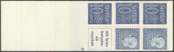 Sverige - F HA  11 A OV cyls 2 slinga Gustaf VI Adolf typ III, Ny Siffertyp , kpl **