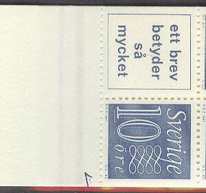 Sverige – F HA  11 Ba OH cyls 1 fana + v 1 Gustaf VI Adolf typ III, Ny Siffertyp , kpl ** DUBBEL
