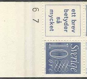 Sverige – F HA  11 Ba OH kn +2 v 3 Gustaf VI Adolf typ III, Ny Siffertyp , kpl ** DUBBEL