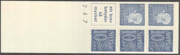 Sverige - F HA  11 Ba OH kn +3 Gustaf VI Adolf typ III, Ny Siffertyp , kpl **