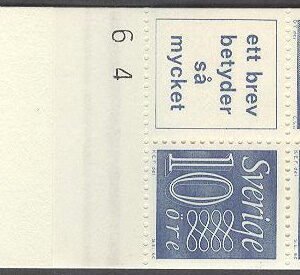 Sverige – F HA  11 Ba OH kn +2 v 1 Gustaf VI Adolf typ III, Ny Siffertyp , kpl ** DUBBEL