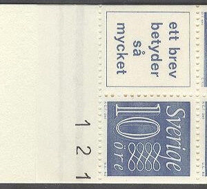 Sverige – F HA  11 Ba OH kn 3+ v 1 Gustaf VI Adolf typ III, Ny Siffertyp , kpl ** DUBBEL