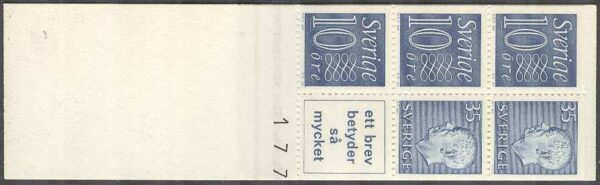 Sverige - F HA  11 Ba OV kn 3+ Gustaf VI Adolf typ III, Ny Siffertyp , kpl **