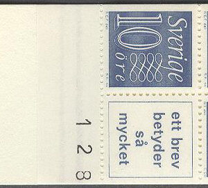 Sverige – F HA  11 Ba OV kn 3+ V 2+3 Gustaf VI Adolf typ III, Ny Siffertyp , kpl **